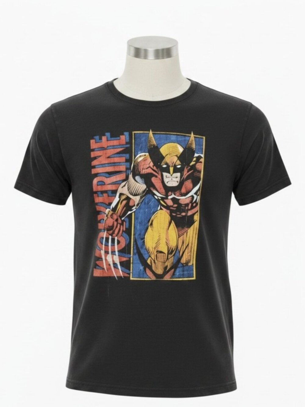 XMen Wolverine Graphic Tee Medium Comic Book Black